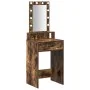 Mesa de Tocador con Luces LED Roble Ahumado 50x41x140 cm | Foro24.es | Tu tienda online para hogar, jardín y más Foro24.es