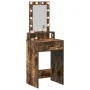 Mesa de Tocador con Luces LED Roble Ahumado 50x41x140 cm | Foro24.es | Tu tienda online para hogar, jardín y más Foro24.es