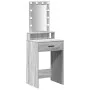 Mesa de tocador con luces LED en Gris Sonoma 50x41x140 cm | Foro24.es | Tu tienda online para hogar, jardín y más Foro24.es