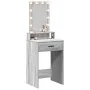 Mesa de tocador con luces LED en Gris Sonoma 50x41x140 cm | Foro24.es | Tu tienda online para hogar, jardín y más Foro24.es