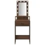 Mesa de Tocador con Luces LED Madera de Fresno 50x41x140 cm | Foro24.es | Tu tienda online para hogar, jardín y más Foro24.es