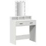 Tocador LED Blanco 79x41x140 cm by , Bedroom Dressers - Ref: Foro24-865163, Price: 117,72 €, Discount: -5%%
