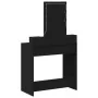 Mesa de tocador con luces LED en roble negro 79x41x140 cm | Foro24.es | Tu tienda online para hogar, jardín y más Foro24.es
