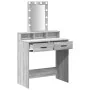 Mesa de tocador con luces LED Gris Sonoma 79x41x140 cm | Foro24.es | Tu tienda online para hogar, jardín y más Foro24.es