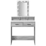 Mesa de tocador con luces LED Gris Sonoma 79x41x140 cm | Foro24.es | Tu tienda online para hogar, jardín y más Foro24.es