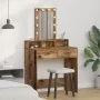 Mesa de Tocador con Luces LED - Estilo de Madera Vintage, 79x41x140 cm de , Tocadores para dormitorios - Ref: Foro24-865170, ...