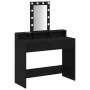 Mesa de tocador con luces LED, Roble Negro, 100x41x140 cm | Foro24.es | Tu tienda online para hogar, jardín y más Foro24.es