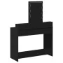 Mesa de tocador con luces LED, Roble Negro, 100x41x140 cm | Foro24.es | Tu tienda online para hogar, jardín y más Foro24.es