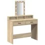 Mesa de tocador con luces LED Roble Sonoma 100x41x140 cm | Foro24.es | Tu tienda online para hogar, jardín y más Foro24.es