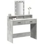 Mesa de Tocador con luces LED Gris concreto 100x41x140 cm | Foro24.es | Tu tienda online para hogar, jardín y más Foro24.es