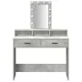 Mesa de Tocador con luces LED Gris concreto 100x41x140 cm | Foro24.es | Tu tienda online para hogar, jardín y más Foro24.es