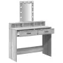 Mesa de tocador con luces LED Gris Sonoma 100x41x140 cm | Foro24.es | Tu tienda online para hogar, jardín y más Foro24.es