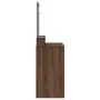 Mesa de maquillaje con luces LED de madera de roble marrón 100x41x140 cm | Foro24.es | Tu tienda online para hogar, jardín y más Foro24.es