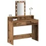 Mesa de Tocador con Luces LED de Madera Vieja 100x41x140 cm | Foro24.es | Tu tienda online para hogar, jardín y más Foro24.es