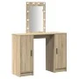 Mesa de Tocador con Luces LED en Roble Sonoma, 102x33x135 cm | Foro24.es | Tu tienda online para hogar, jardín y más Foro24.es