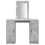 Mesa de Tocador con Luces LED Gris Concreto 102x33x135 cm | Foro24.es | Tu tienda online para hogar, jardín y más Foro24.es