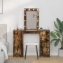 mesa de tocador con luces LED Roble Ahumado 102x33x135 cm | Foro24.es | Tu tienda online para hogar, jardín y más Foro24.es
