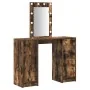 mesa de tocador con luces LED Roble Ahumado 102x33x135 cm | Foro24.es | Tu tienda online para hogar, jardín y más Foro24.es