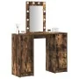 mesa de tocador con luces LED Roble Ahumado 102x33x135 cm | Foro24.es | Tu tienda online para hogar, jardín y más Foro24.es