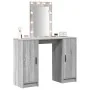 Mesa de tocador con luces LED gris Sonoma 102x33x135 cm | Foro24.es | Tu tienda online para hogar, jardín y más Foro24.es