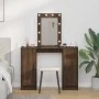 Mesa de tocador con luces LED Roble Marrón 102x33x135 cm | Foro24.es | Tu tienda online para hogar, jardín y más Foro24.es