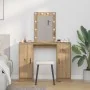 Mesa de Tocador con Luces LED Roble Artesanal 102x33x135 cm | Foro24.es | Tu tienda online para hogar, jardín y más Foro24.es