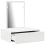 mesa de tocador colgante blanca 60x40x70 cm von , Schlafzimmerkommoden - Ref: Foro24-865190, Preis: 68,28 €, Rabatt: -5%%