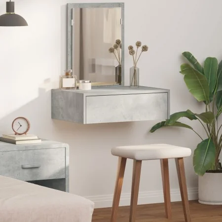 Mesa de tocador colgante gris concreto 60x40x70 cm | Foro24.es | Tu tienda online para hogar, jardín y más Foro24.es