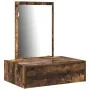 Mesa de tocador montada en la pared Roble ahumado 60x40x70 cm de , Tocadores para dormitorios - Ref: Foro24-865194, Precio: 6...