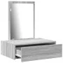 Mesa de Tocador Colgante en Gris Sonoma, 60x40x70 cm by , Bedroom Dressers - Ref: Foro24-865195, Price: 68,20 €, Discount: -5%%