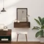 Mesa de tocador colgante Roble Marrón 60x40x70 cm | Foro24.es | Tu tienda online para hogar, jardín y más Foro24.es