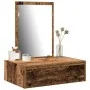 Mesa de tocador colgante de madera envejecida 60x40x70 cm | Foro24.es | Tu tienda online para hogar, jardín y más Foro24.es
