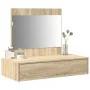 Mesa de tocador colgante Rojo Sonoma 83x40x70 cm by , Bedroom Dressers - Ref: Foro24-865201, Price: 84,94 €, Discount: -5%%