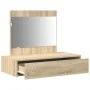 Mesa de tocador colgante Rojo Sonoma 83x40x70 cm by , Bedroom Dressers - Ref: Foro24-865201, Price: 84,94 €, Discount: -5%%