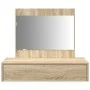 Mesa de tocador colgante Rojo Sonoma 83x40x70 cm by , Bedroom Dressers - Ref: Foro24-865201, Price: 84,94 €, Discount: -5%%