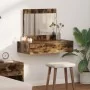 Mesa de tocador colgante Roble ahumado 83x40x70 cm | Foro24.es | Tu tienda online para hogar, jardín y más Foro24.es