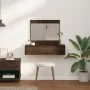 Mesa de tocador colgante roble marrón 83x40x70 cm | Foro24.es | Tu tienda online para hogar, jardín y más Foro24.es