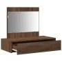 Mesa de tocador colgante roble marrón 83x40x70 cm | Foro24.es | Tu tienda online para hogar, jardín y más Foro24.es