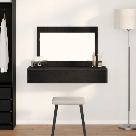 Mesa de Tocador Montada en la Pared en Roble Negro, 100x40x70 cm | Foro24.es | Tu tienda online para hogar, jardín y más Foro24.es