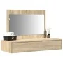 Mesa de Tocador Montada en la Pared Roble Sonoma 100x40x70 cm | Foro24.es | Tu tienda online para hogar, jardín y más Foro24.es