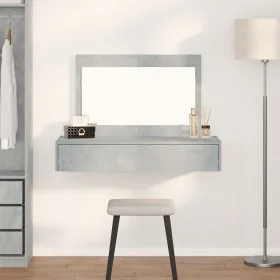 Mesa de Tocador Colgante Gris Concreto 100x40x70