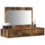 Mesa de tocador colgante Roble Ahumado 100x40x70 cm | Foro24.es | Tu tienda online para hogar, jardín y más Foro24.es
