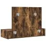 Mesa de tocador colgante Roble Ahumado 100x40x70 cm | Foro24.es | Tu tienda online para hogar, jardín y más Foro24.es
