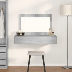 Mesa de Tocador de Pared Gris Sonoma 100x40x70 cm