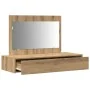 Mesa de Tocador Colgante de Pared de Roble Artesanal 100x40x70 cm | Foro24.es | Tu tienda online para hogar, jardín y más Foro24.es