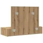 Mesa de Tocador Colgante de Pared de Roble Artesanal 100x40x70 cm | Foro24.es | Tu tienda online para hogar, jardín y más Foro24.es