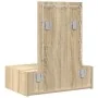 Mesa de tocador de pared con luces LED en roble de Sonoma | Foro24.es | Tu tienda online para hogar, jardín y más Foro24.es