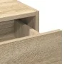 Mesa de tocador de pared con luces LED en roble de Sonoma | Foro24.es | Tu tienda online para hogar, jardín y más Foro24.es