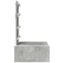 Mesa de tocador colgante con luces LED en Gris Concreto | Foro24.es | Tu tienda online para hogar, jardín y más Foro24.es