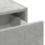 Mesa de tocador colgante con luces LED en Gris Concreto | Foro24.es | Tu tienda online para hogar, jardín y más Foro24.es